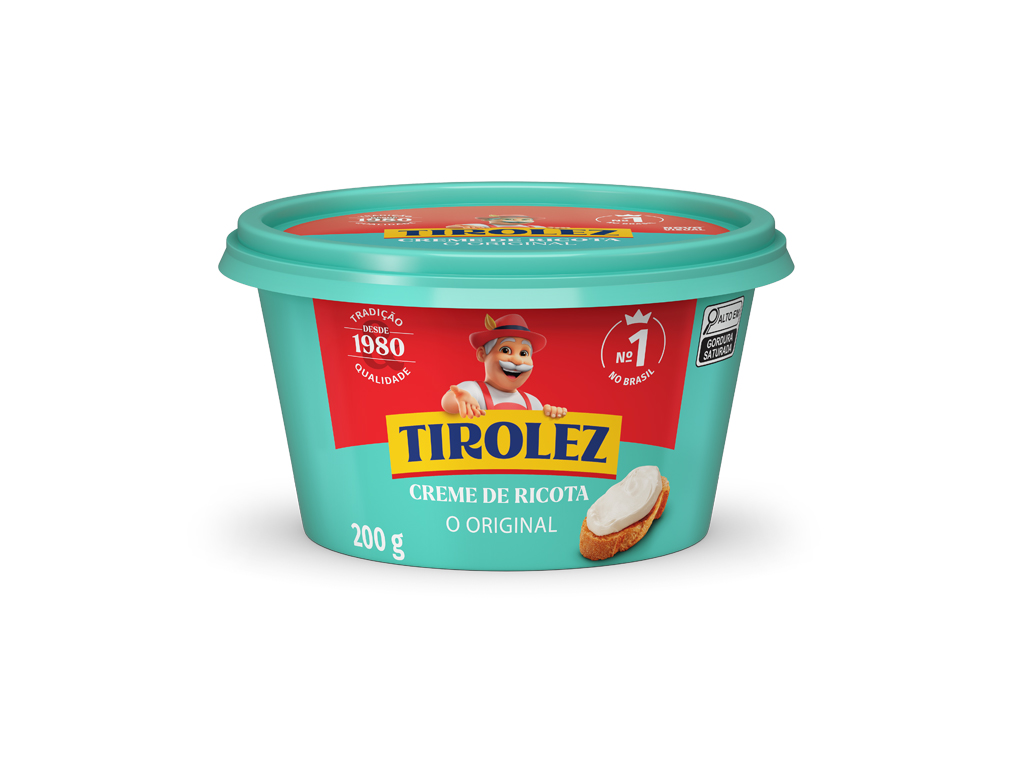 CREME DE RICOTA TIROLEZ 200 G (CX 16 UN)